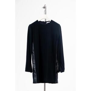 Celine Black Long Sleeve Mini Dress